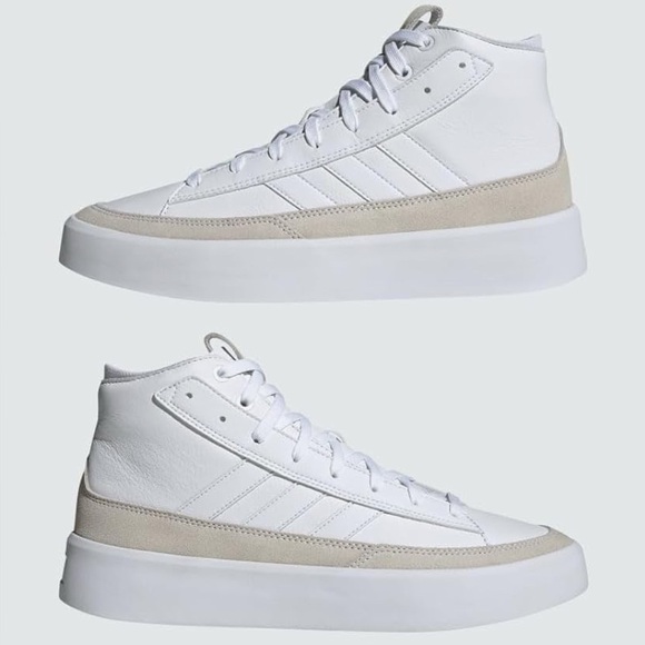 NIB [Adidas] ZNSORED Hi-Top Sneakers Cloud White Unisex Mens 11.5, Womens 12.5 - Picture 3 of 15